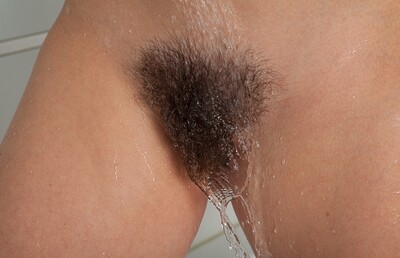 Iveta Z in Iveta Z washes her dark pussy hair from We Are Hairy