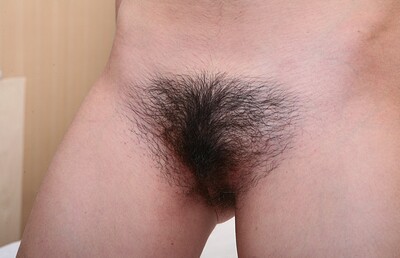 Cherry in See Cherry's meaty bush on the bed from We Are Hairy