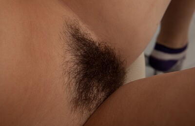 Iveta Z in We Are Hairy set Iveta Z spreads her fluffy pink pussy