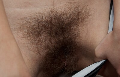 Nixi in Hairy Nixi fills her furry bush from We Are Hairy
