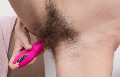 Efina in Efina masturbates with her pink dildo from We Are Hairy