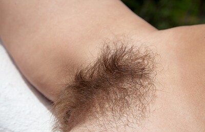 Kandie Luv in Kandie Luv pulls on her thick bush from We Are Hairy