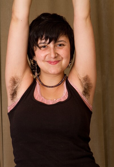 Sarah S in Hairy Sarah S takes off her jeans from We Are Hairy