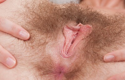 Eden in We Are Hairy set Fishing for pussy