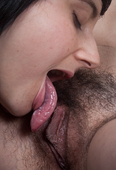 Cleo and Sarah S in Cleo and Sarah S explore their bodies with tongues from We Are Hairy