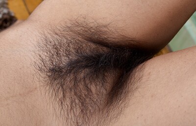 Riani in Riani is all black and blue from We Are Hairy