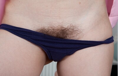 Denisma in Denisma studies her hairy pussy instead of text from We Are Hairy