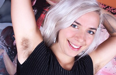 Cordelia in Cordelia shows off her hairy pussy and armpits from We Are Hairy