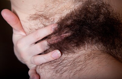 Selena in Selena gets hairy in the kitchen from We Are Hairy
