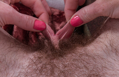 Lacey in Lacey is wide open with her hairy pussy from We Are Hairy