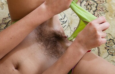 Era in Hairy doll Era shows how flexible she is from We Are Hairy