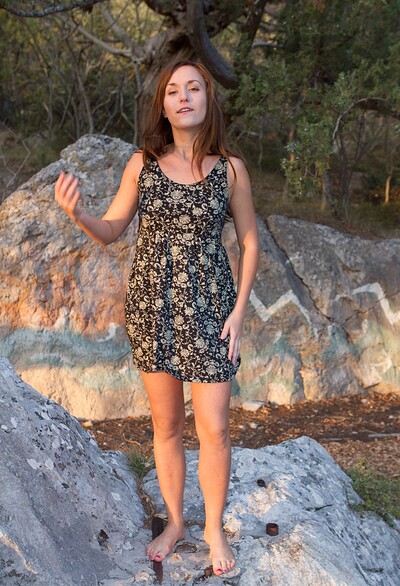 Era in Era taking off her dress showing her hairy pussy from We Are Hairy