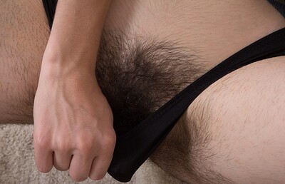 Kiyoko in Hairy and fun Kiyoko enjoys playing dress up from We Are Hairy