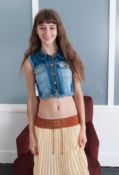 Willow in Young WIllow shows off hairy pits and hairy pussy from We Are Hairy