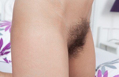 Savannah Secret in Czech Savannah Secret plays nasty on bed from We Are Hairy