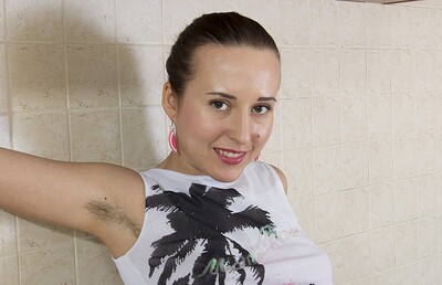 Lita in In the kitchen, Lita strips naked and show off body from We Are Hairy