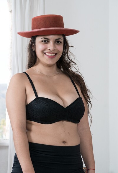 Anastasia Cherry in Anastasia Cherry strips nude wearing a new hat from We Are Hairy