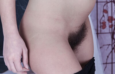 Promesita in Promesita strips from leather jacket and stockings from We Are Hairy
