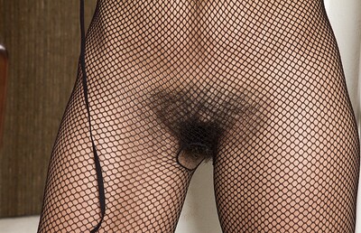 Sophie Moore in Sophie Moore takes off dress and stockings to play from We Are Hairy