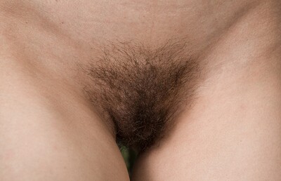 Gina Monelli in Gina Monelli sheds her orange dress to show body from We Are Hairy