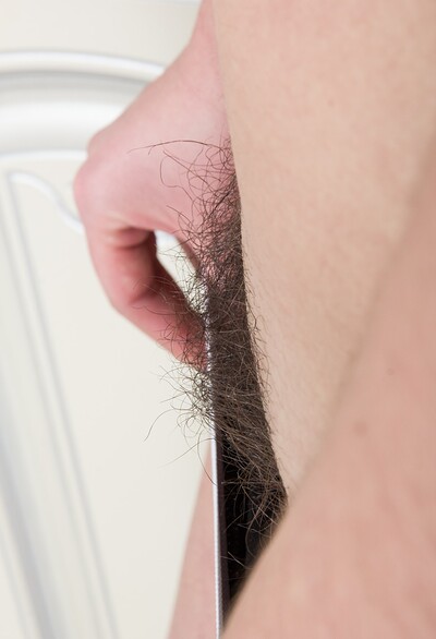 Tayra Jane in Tayra Jane strips in her kitchen to show off body from We Are Hairy
