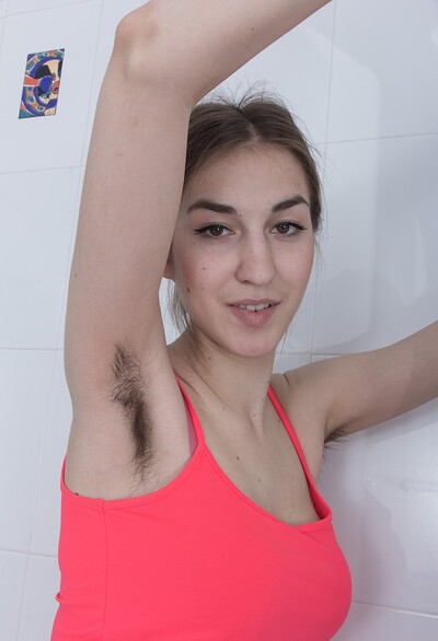 Halmia in Halmia takes a soapy and wet bath in her bathroom from We Are Hairy