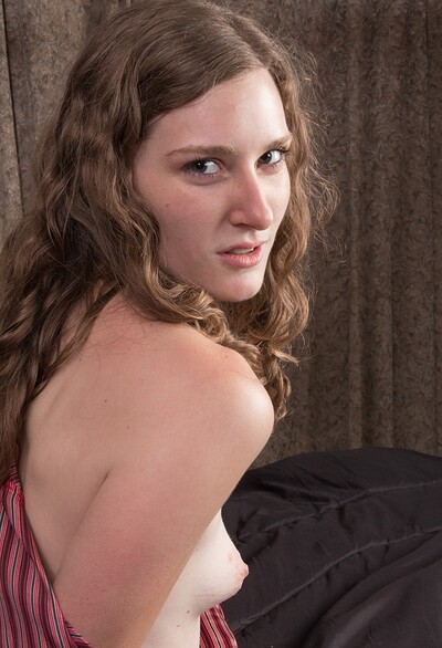 Kiss Montress in Kiss Montress takes off pajamas while in bed from We Are Hairy