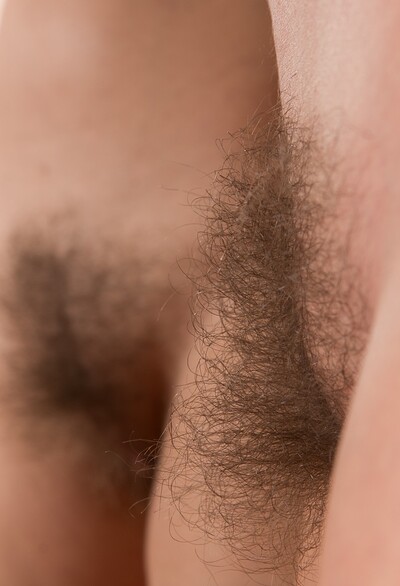 Polina in Polina finishes chores and strips naked on dresser from We Are Hairy