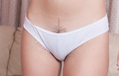 Dalila in Dalila masturbates with her sexy glass dildo from We Are Hairy