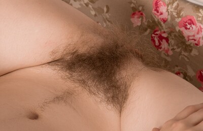 Alice Wonder in Alice Wonder strips and shows off her hairy body from We Are Hairy