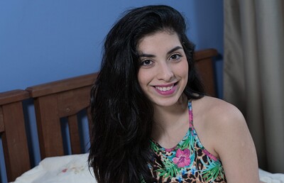 Ornella in Ornella wakes up horny and strips naked in bed from We Are Hairy