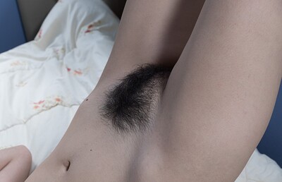 Ornella in Ornella wakes up horny and strips naked in bed from We Are Hairy