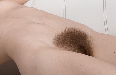 Kristinka in Kristinka undresses and poses on her white bench from We Are Hairy