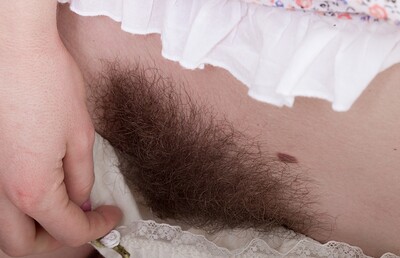 Kristinka in Kristinka shows off hairy body after makeup from We Are Hairy
