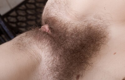 Kristinka in Kristinka shows off hairy body after makeup from We Are Hairy