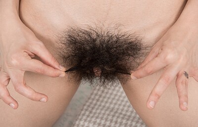 Luna O in Luna O has new white stockings and strips nude from We Are Hairy