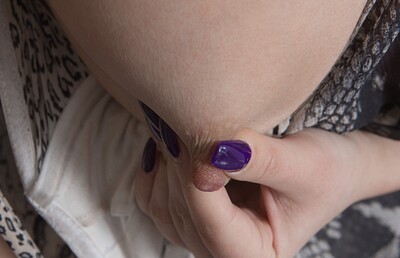 Pavla in We Are Hairy set Pavla plays with a ruler and strips naked with it