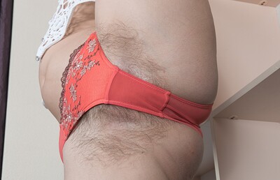 Dea Ishtar in Dea Ishtar strips and shows off hairy body from We Are Hairy