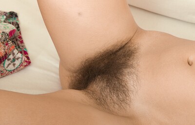 Lisa Carry in Lisa Carry models her long dress and natural body from We Are Hairy