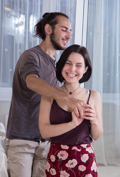 Nina's nails are done, but her man craves rough sex.