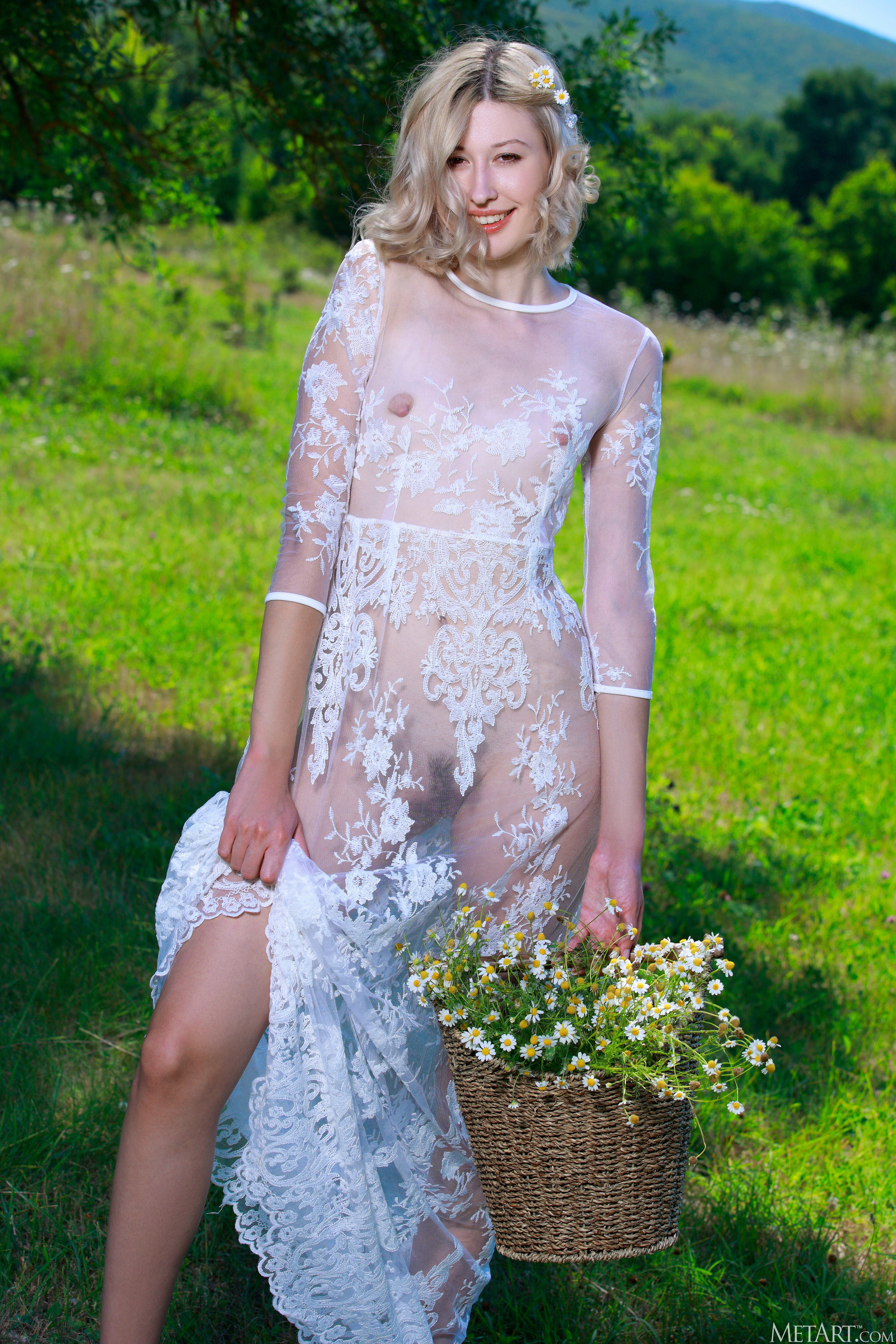 Amalia Nymph in Metart set Meadow Flowers