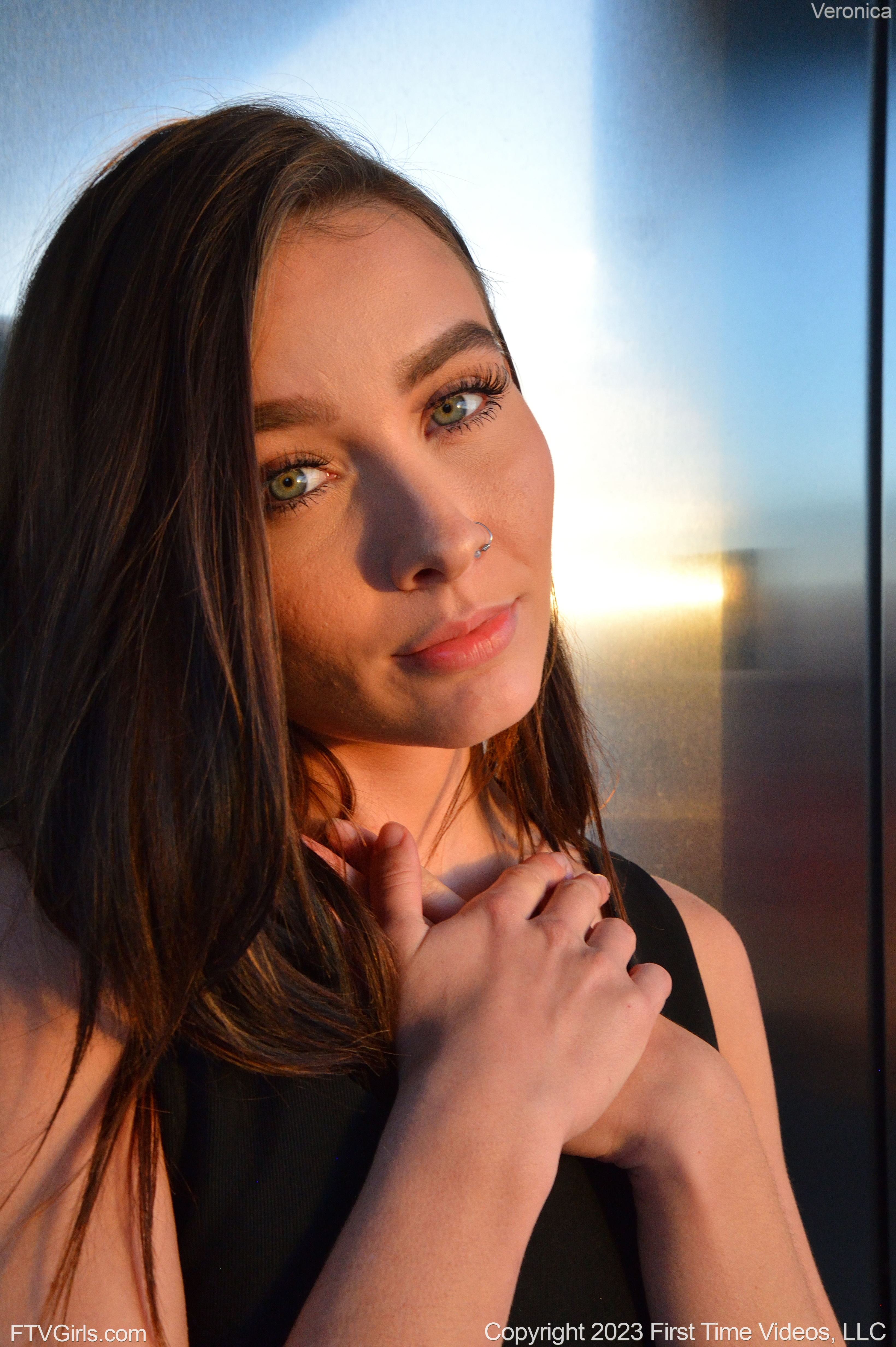 Veronica in Ftv Girls set Modeling In Black