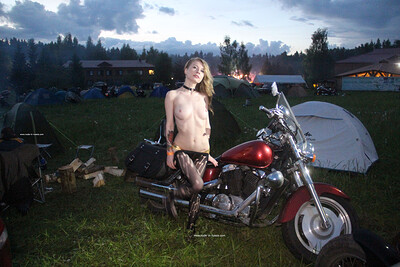 Eva in Biker Girl from Nude In Russia