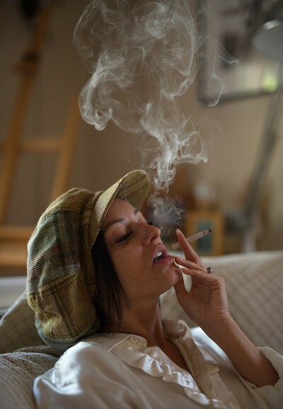 Cassie Clarke in Just Smoking from Breathtakers