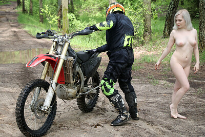 Lenochka in Biker Girl from Nude In Russia