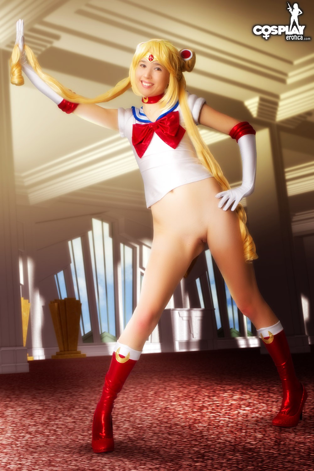 Stacy in Cosplay Erotica set Sailor Moon