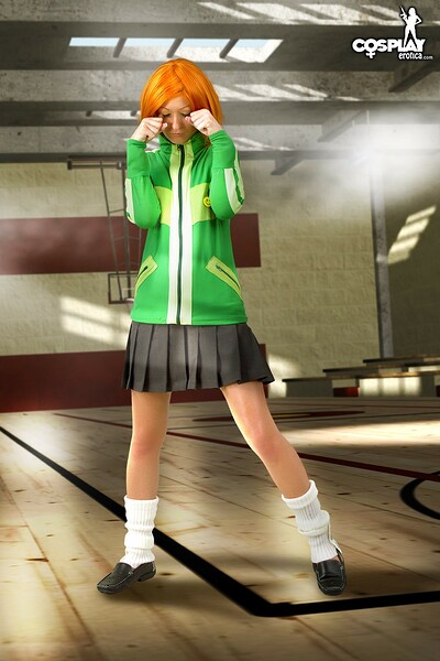Corina in Chie Satonaka from Persona 4 from Cosplay Erotica