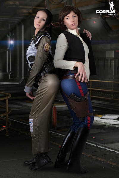 Betsie and Zorah in Boomer from Battlestar Galactica from Cosplay Erotica