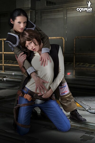 Betsie and Zorah in Boomer from Battlestar Galactica from Cosplay Erotica