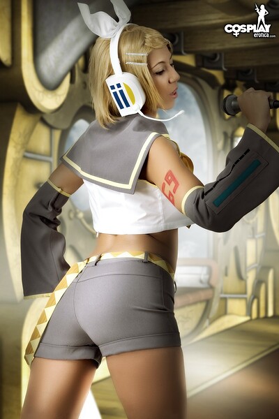 Shelly in Rin Kagamine from Vocaloid from Cosplay Erotica